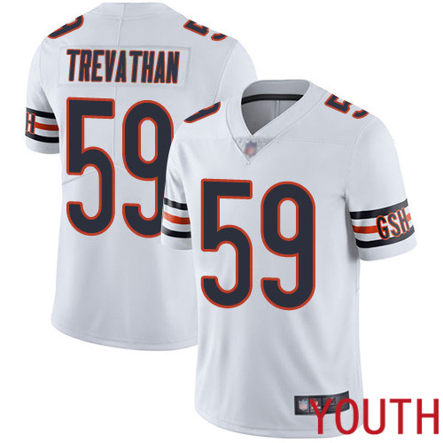 Chicago Bears Limited White Youth Danny Trevathan Road Jersey NFL Football #59 Vapor Untouchable->youth nfl jersey->Youth Jersey